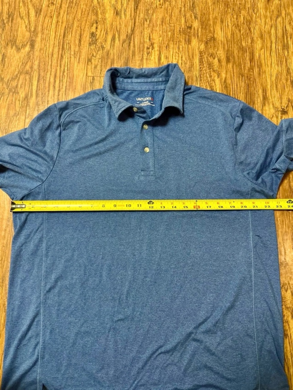 UNTUCKit Performance Polo Blue Size Large - Picture 6 of 10